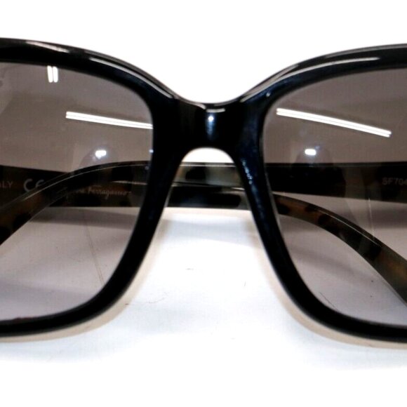 SALVATORE FERRAGAMO Sunglasses SF704SR 006 Blk Havana 120 - Picture 1 of 13